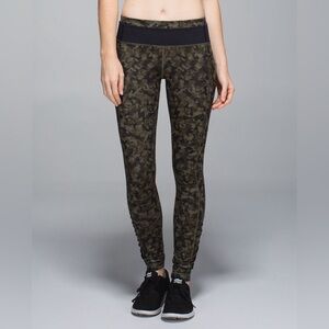 Lululemon Camo Leggings Speed Tight III Full On Luxtreme Mystic Jungle Black